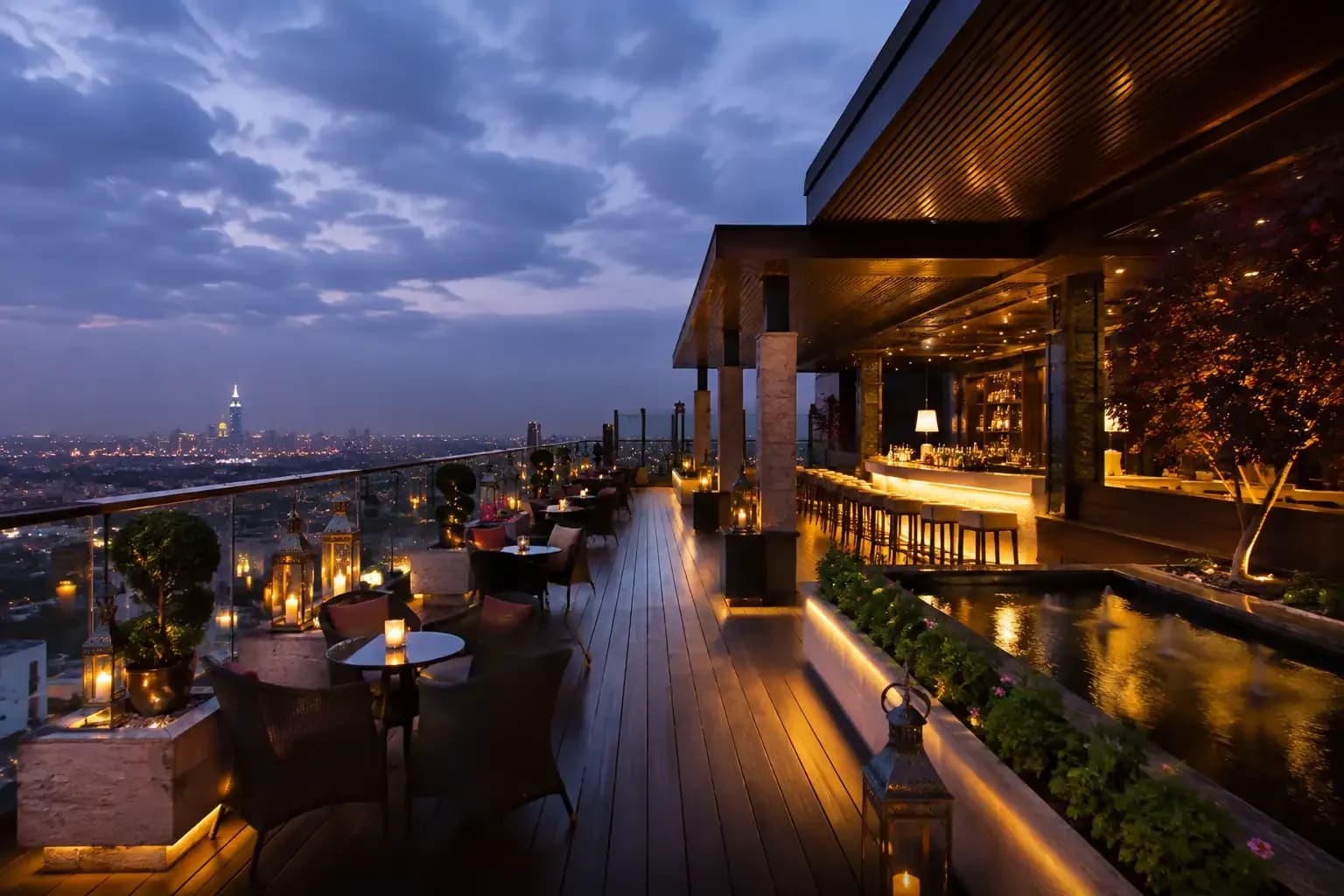 Skyye Lounge at UB City, Bengaluru, the venue where food safety officials found fungus-affected meat and expired dairy products during an August 9 inspection.