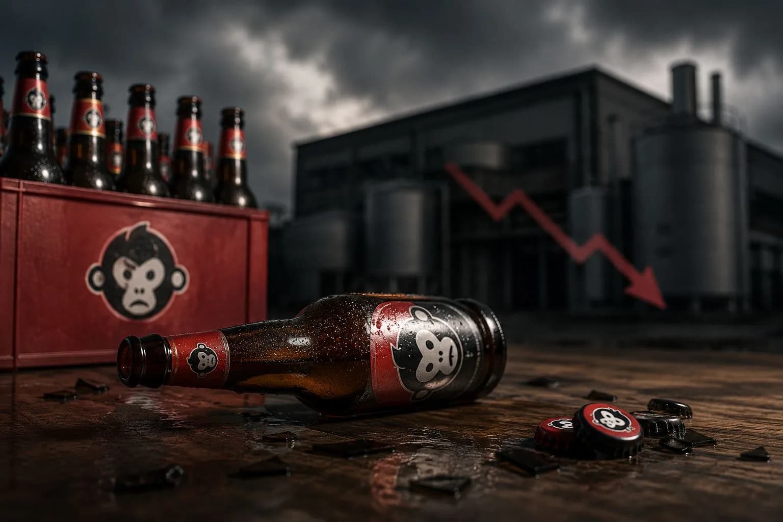 Bira 91 beer bottle and brewery representing the company's financial crisis and fresh insolvency threat from HNGIL over ₹11.77 crore in unpaid dues