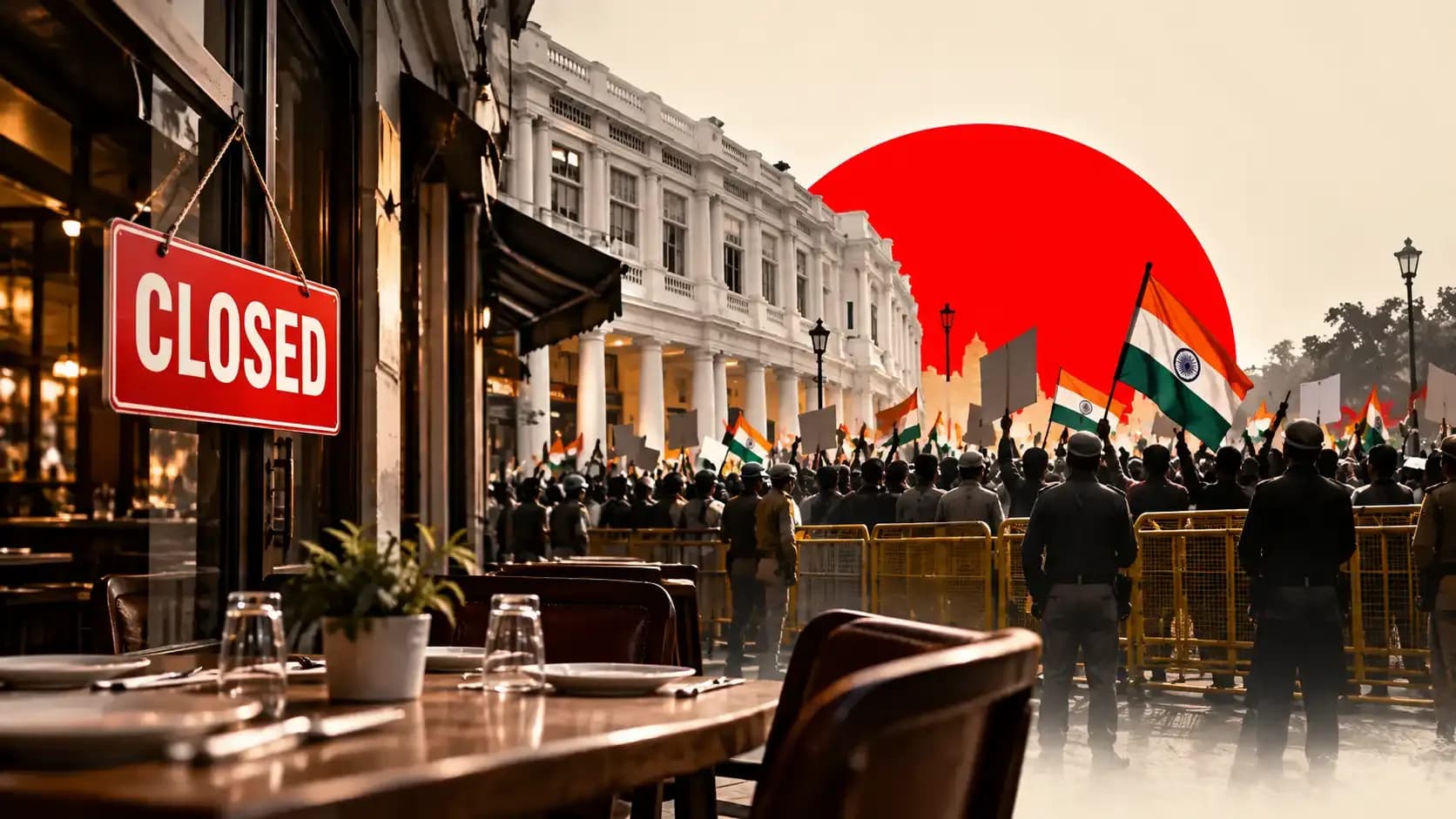 Delhi restaurant owner seeks compensation over CJP protest as traders estimate ₹150–200 crore in losses in Connaught Place and ₹2,000 crore in affected commercial activity across Delhi.