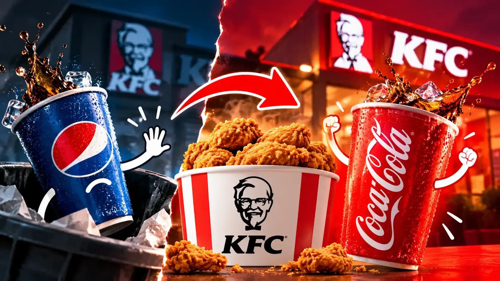 KFC switches from Pepsi to Coca-Cola across US restaurants, ending a nearly 40-year beverage partnership in 2027.