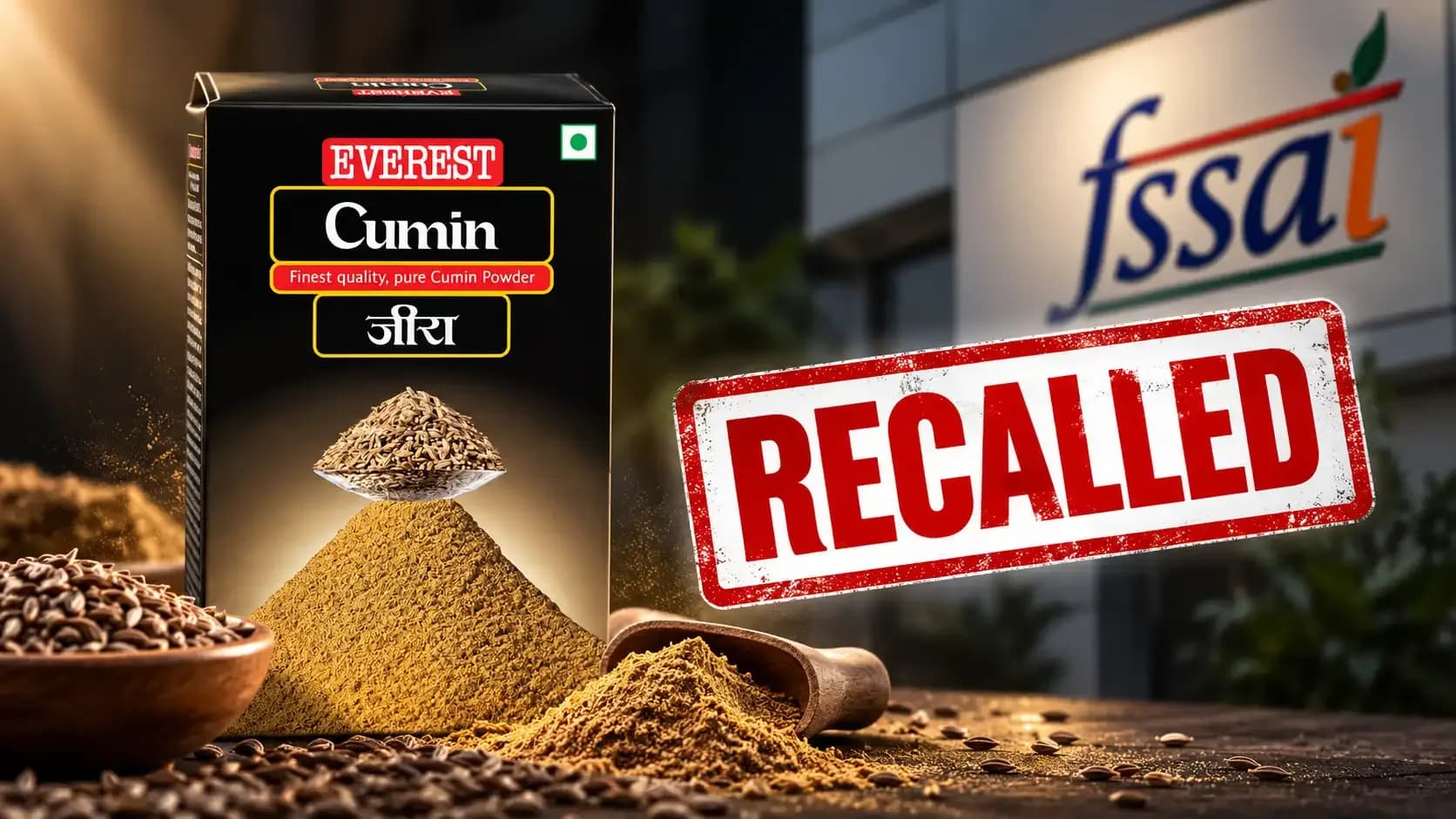 FSSAI orders recall of Everest Cumin Powder batch after pesticide residues exceed permitted limits