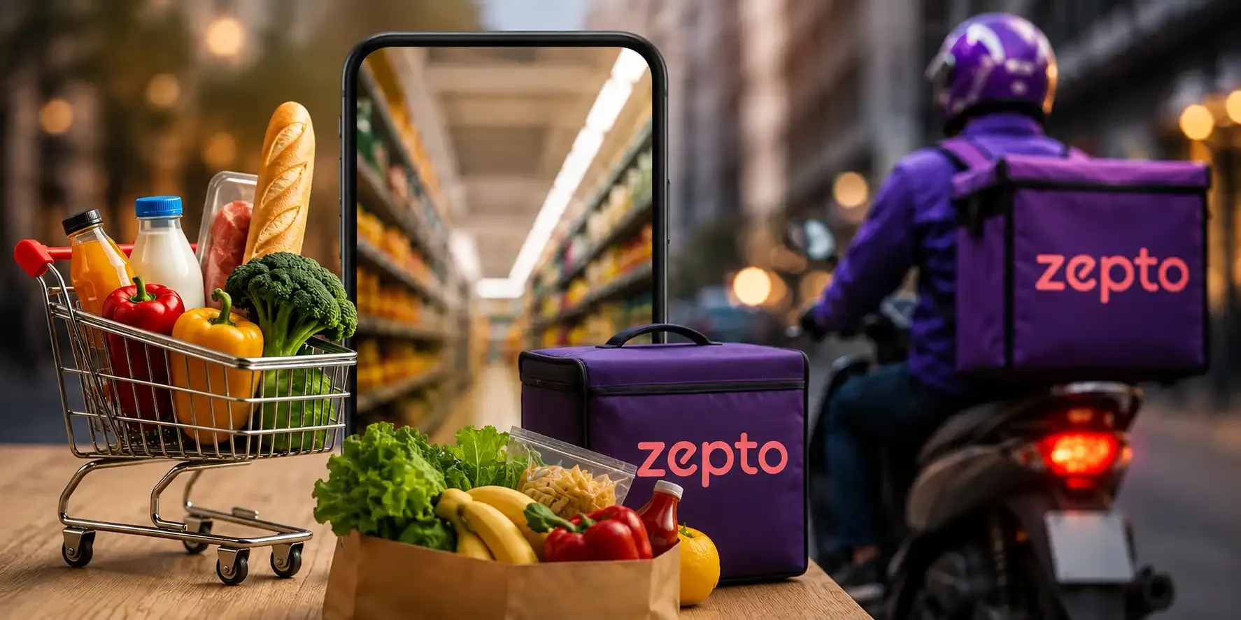 Zepto Shifts Strategy From Discounts to Bigger Baskets, Paid Membership and Premium Grocery