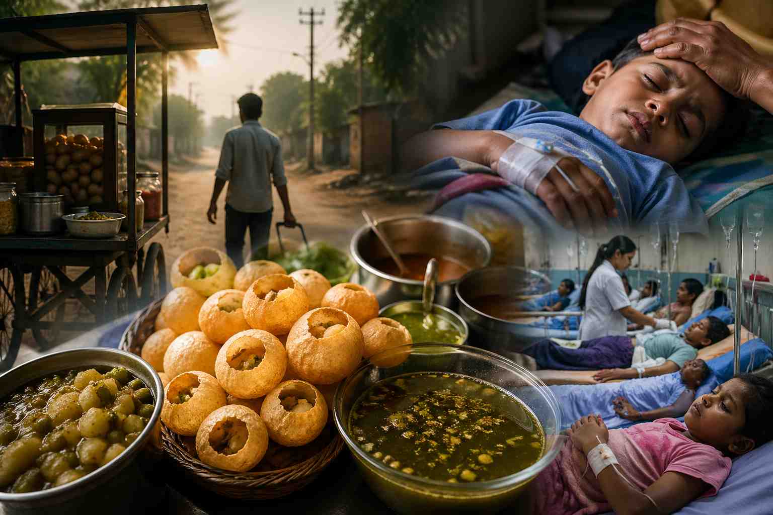 Children hospitalized after consuming contaminated golgappa and street food in Giridih Jharkhand food poisoning incident 2026