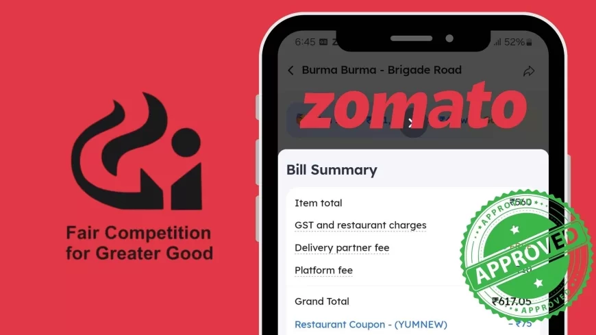 Zomato's Delivery, Platform, and Food Charges Not Unfair or Discriminatory: CCI