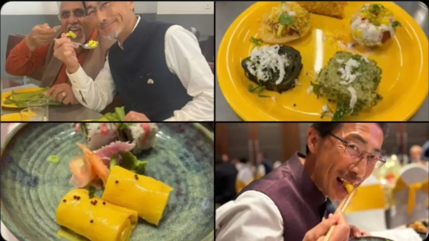 Japanese Ambassador Tries Gujarati Food, Says Panki Is His Favourite