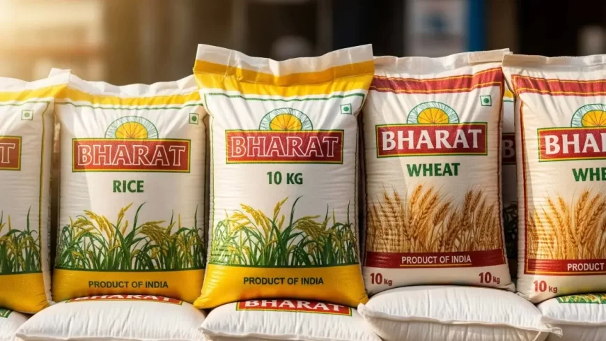 India Allocates 5 Lakh Tonnes Each of Rice and Wheat for Sale Under ‘Bharat’ Brand