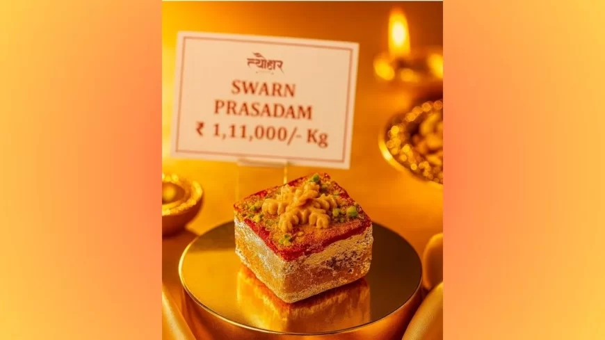 Jaipur Sweet Shop Launches ‘Swarn Prasadam’ — India’s Costliest Mithai Worth ₹1.11 Lakh Infused with 24-Carat Edible Gold