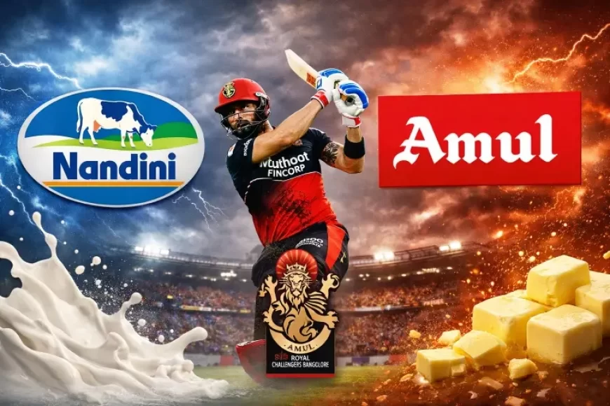 War of the Milks Heats Up: Nandini Eyes RCB Sponsorship, Challenging Amul’s IPL Dominance