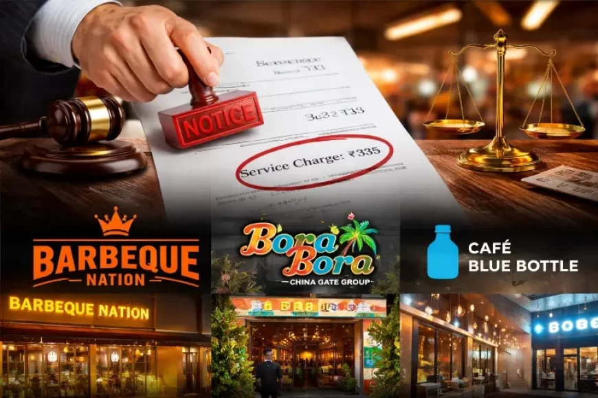 Mandatory Service Charge illegal: CCPA Flags Barbeque Nation, Bora Bora & Café Blue Bottle, Orders Refunds and Penalties