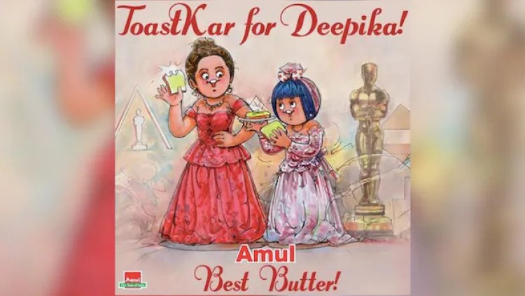 Amul celebrates Deepika Padukone's success as presenter for Oscars 2023