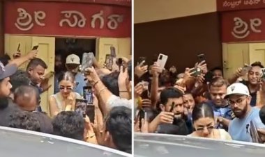 Virat Kohli and Anushka Sharma Mobbed by Fans Outside Bengaluru Eatery