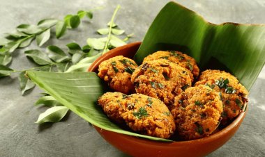 Enjoy the crispy and spicy Masala Vada with a cup of hot tea