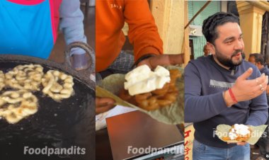 Food Blogger Tries Jalebi With Dahi at Prayagraj. Watch His reaction