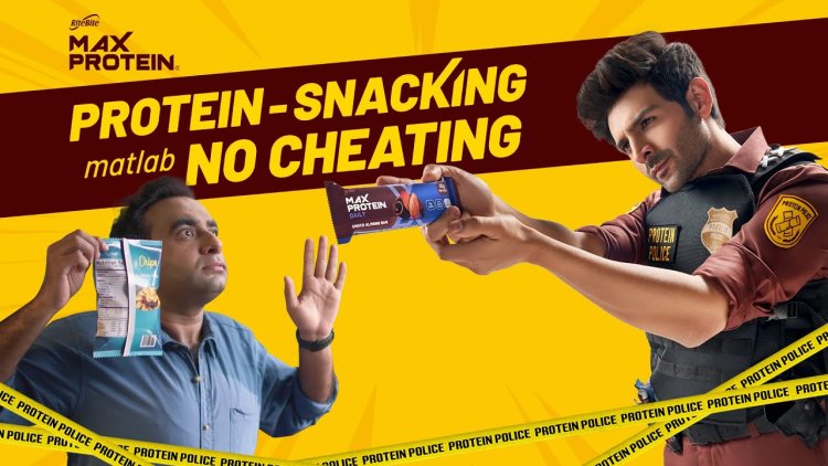 Kartik Aaryan featured as a 'Protein Police' for Max Protein's new ad