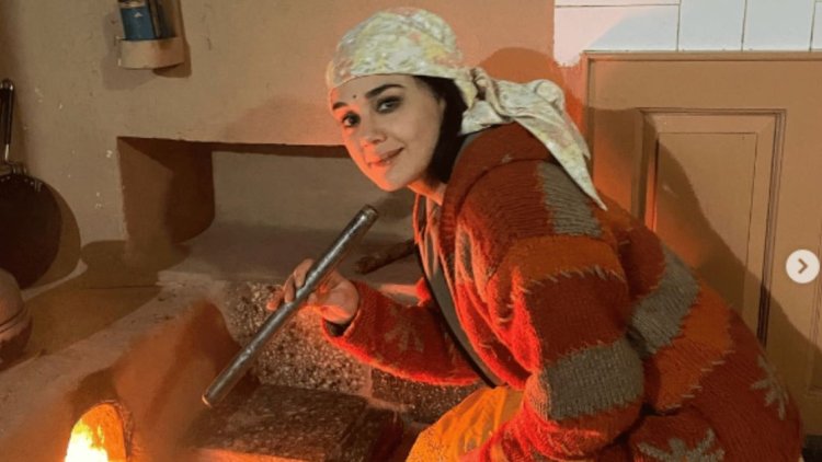 Reconnecting with my Pahadi roots: Preity Zinta lights a traditional Chulha during her visit to Shimla