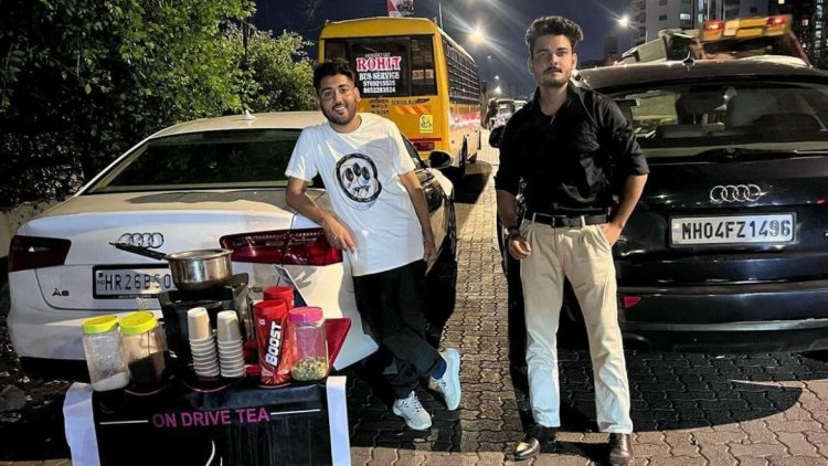 Audi Chai Wala:  After MBA, MA & B Tech Now Mumbai Man Sells Tea Form Luxury Audi Car