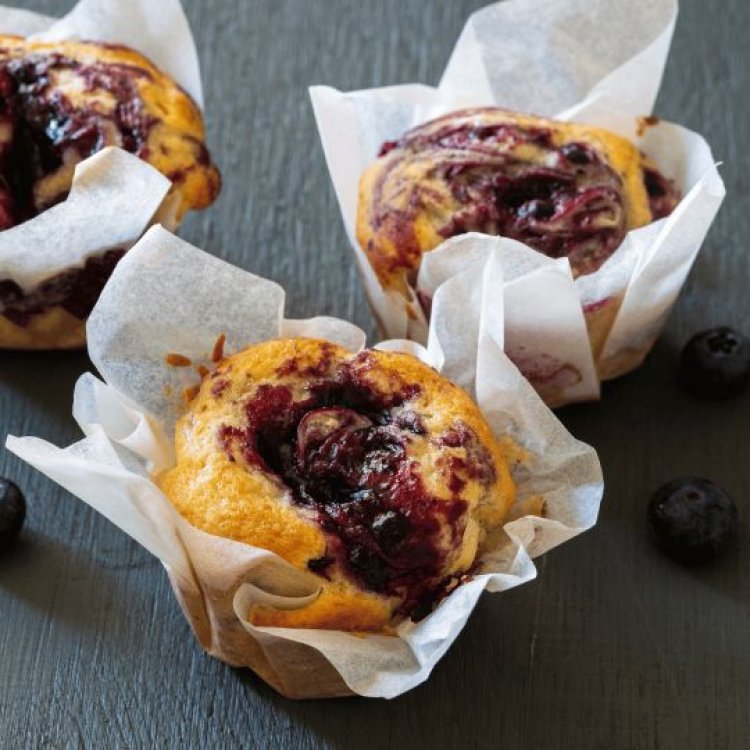 Indulge your dad's taste buds this Father's Day with our wholesome and delicious whole-wheat blueberry muffins recipe