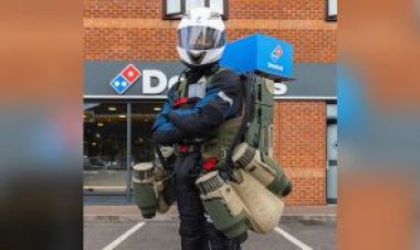 Domino's UK Sets New Milestone with Jetpack-Powered Pizza Delivery : Watch Video