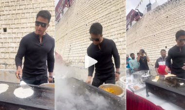 Sonu Sood Showcases His Culinary Skills on the Sets of 'Fateh'