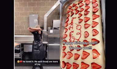 Internet Left in Tears by Elderly Man's Reaction to Viral Birthday Cake Video