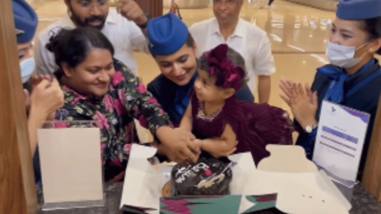 IndiGo Airlines' Heartwarming Birthday Surprise for One-Year-Old Girl Goes Viral