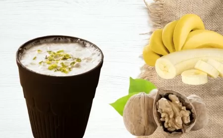 Banana Walnut Lassi Recipe | Healthy Lassi Recipe | Lassi Recipe For Fasting