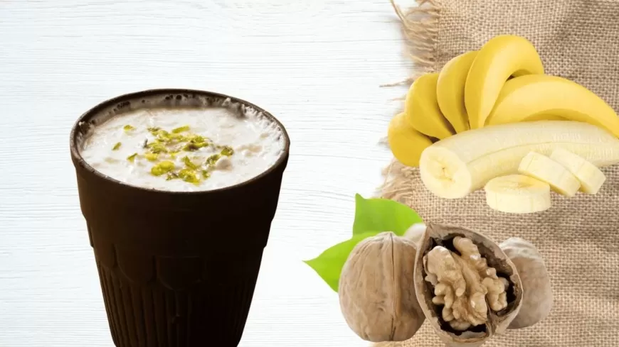 Banana Walnut Lassi Recipe | Healthy Lassi Recipe | Lassi Recipe For Fasting