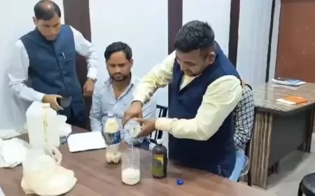UP Trader Ajay Agarwal Arrested for Producing 500 Liters of Synthetic Milk with Chemicals