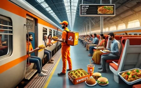 Swiggy Expands Food Delivery Services to 100 Railway Stations Across India