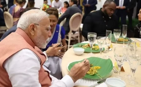 PM Modi Served Traditional Dinner on Sohari Leaf During Trinidad & Tobago Visit, Honouring Indo-Caribbean Heritage