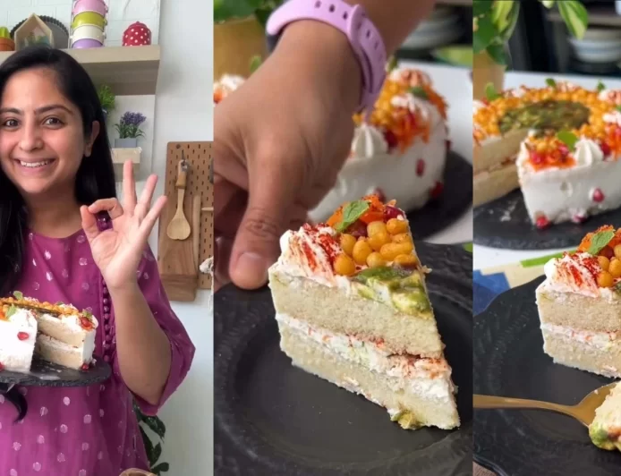 Dahi Bhalla Cake Recipe by Chef Neha Deepak Shah