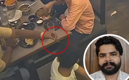 Gorakhpur Restaurant Scandal: Veg Thali Controversy Deepens as Youths Accuse Owner of Manipulating CCTV Footage