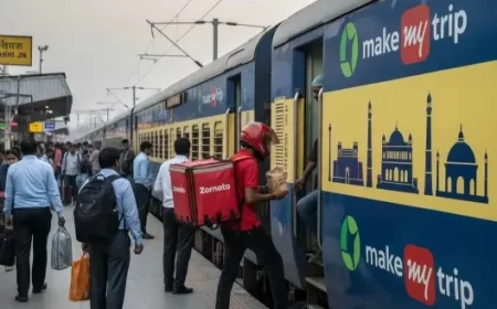 MakeMyTrip Partners with Zomato to Deliver Food on Trains at 130+ Stations, Launches Diwali Coupon