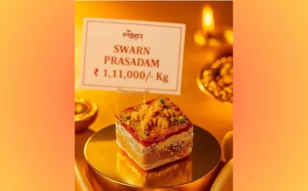 Jaipur Sweet Shop Launches ‘Swarn Prasadam’ — India’s Costliest Mithai Worth ₹1.11 Lakh Infused with 24-Carat Edible Gold