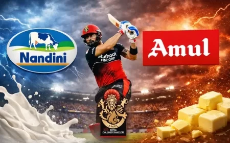 War of the Milks Heats Up: Nandini Eyes RCB Sponsorship, Challenging Amul’s IPL Dominance