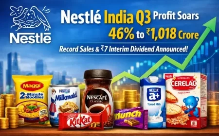 Nestlé India Q3 FY26 Profit Surges 46% to ₹1,018 Crore on Record Sales; Interim Dividend of ₹7 Announced