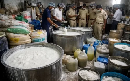 Gujarat Fake Milk Factory Busted: FSSAI Raid Uncovers Synthetic Milk Made With Urea, Detergent and Oils