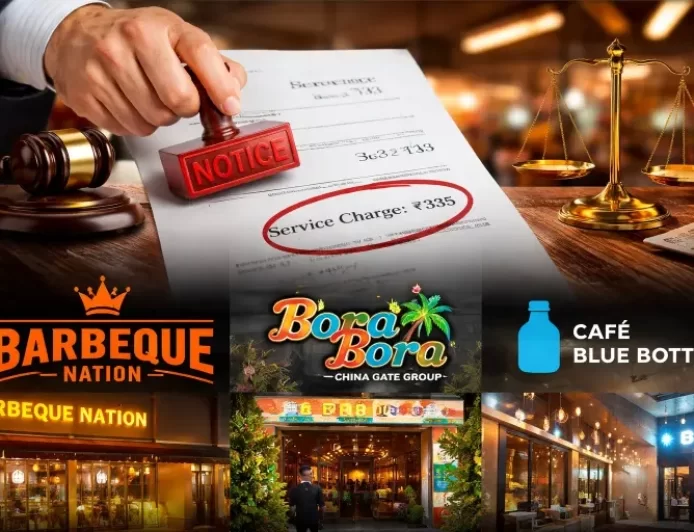 Mandatory Service Charge illegal: CCPA Flags Barbeque Nation, Bora Bora & Café Blue Bottle, Orders Refunds and Penalties