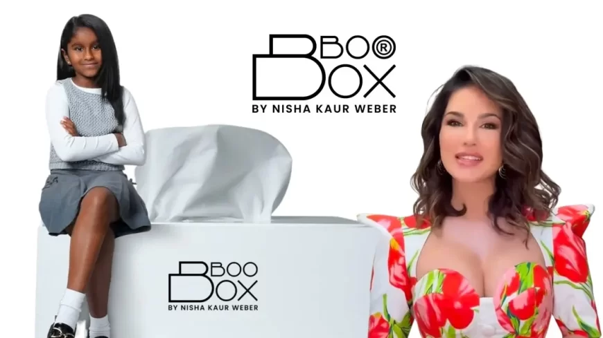 Sunny Leone’s 9-Year-Old Daughter Nisha Weber Launches BooBox, a Smart Tissue Box with Built-In Disposal Bin