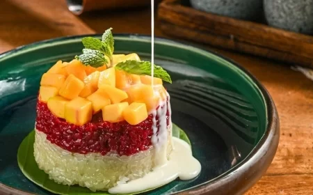 Mango Sticky Rice Recipe by Chef Dipesh Darjee, Corporate Chef at Yuki – A Gourmet Dessert Experience
